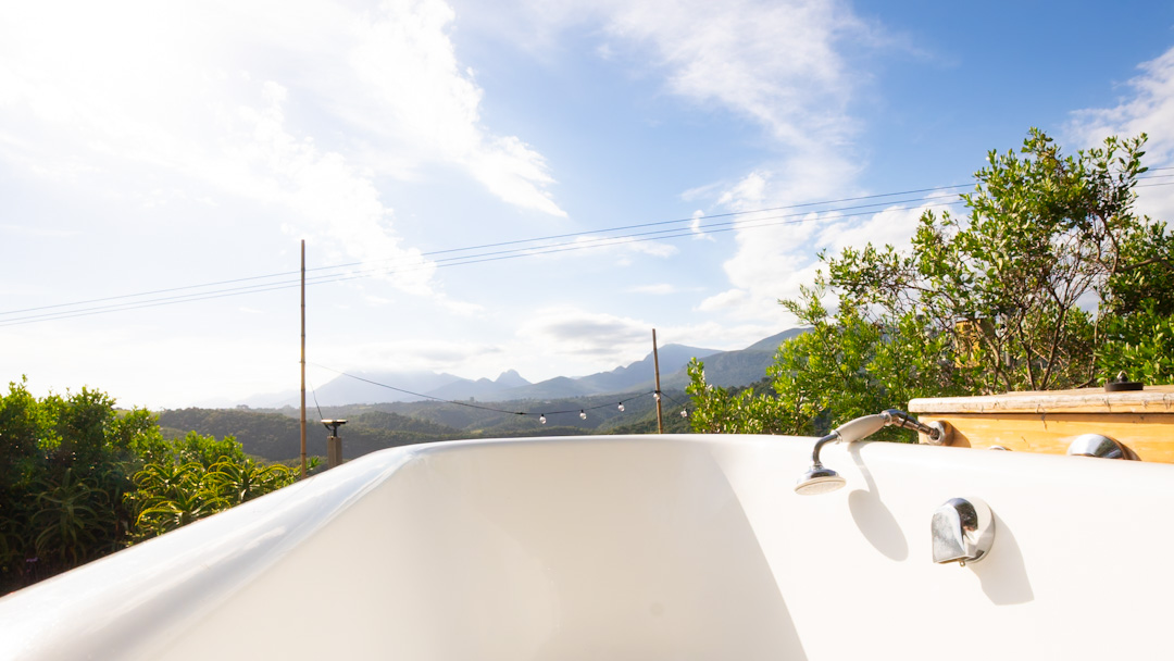Mountain Magic Hoekwil Self Catering Accommodation Deck View